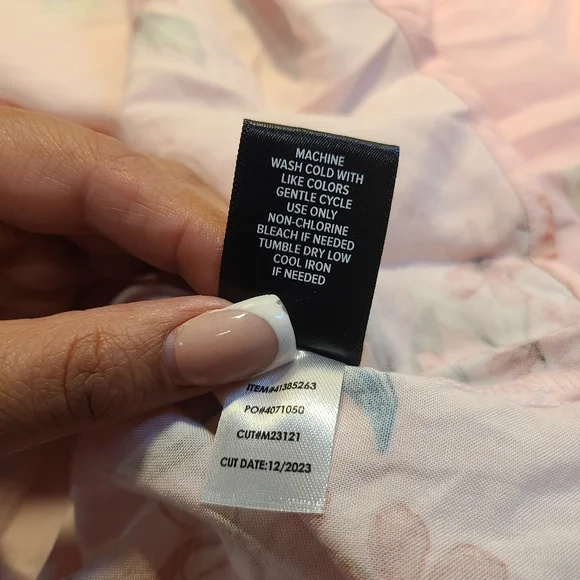 Torrid Mini Challis Cold Shoulder Trapeze Dress Pink Floral Size 4X Viscose - Picture 15 of 15